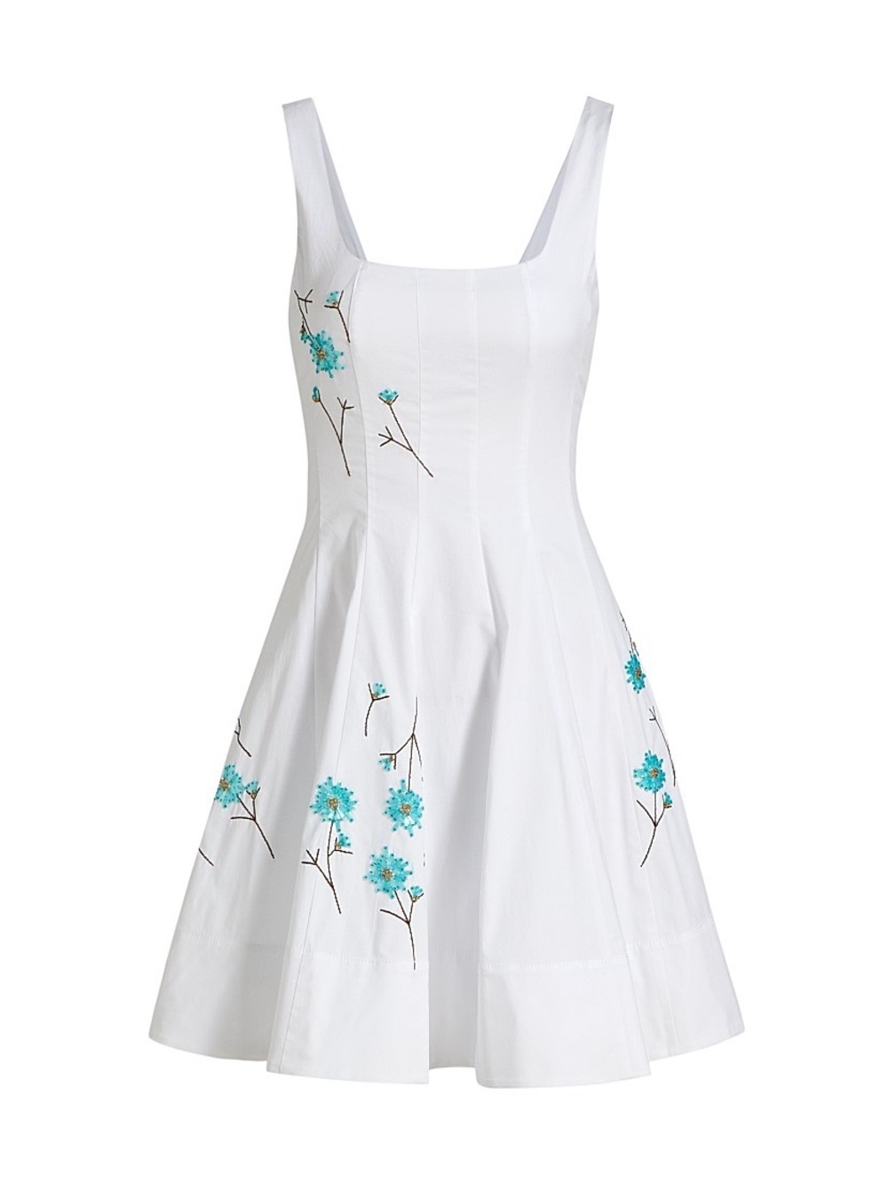 NWT Staud Wells Embellished Poplin Minidress- size 0